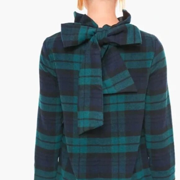 Blackwatch Daphne Dress TUCKERNUCK Tartan with Bow in the Back Sz Large - Picture 2 of 3